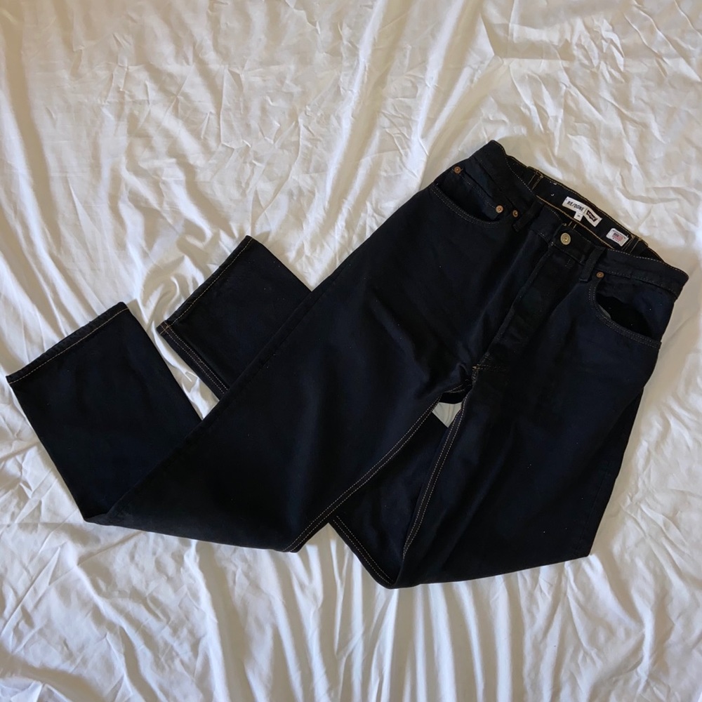 REDONE / LEVIS size 25 BLACK LOOSE JEANS